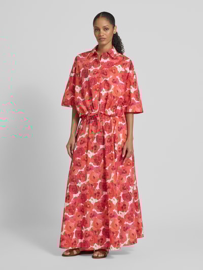 Drykorn Hemdbluse mit verdeckter Knopfleiste Modell 'LAINAY' Hellrot 1