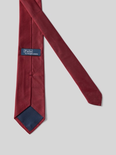 Polo Ralph Lauren Zijden stropdas met logostitching Rood - 2