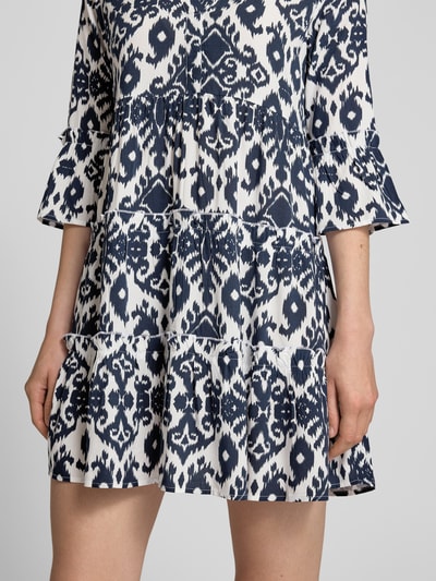 Vero Moda Mini-Tunikakleid aus reiner Viskose Modell 'EASY JOY' Marine 3