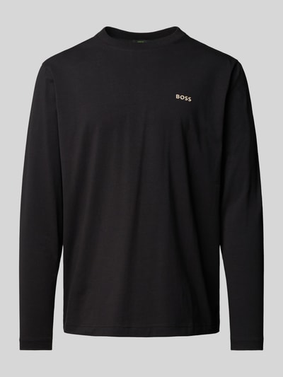 BOSS Green Longsleeve mit Label-Print Black 2