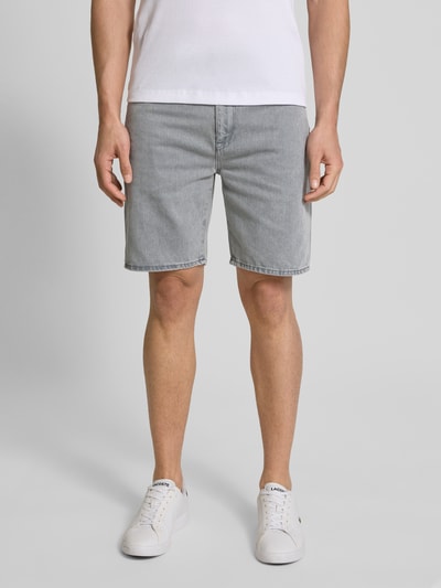 Lacoste Straight Fit Jeansbermudas im 5-Pocket-Design Hellgrau 4