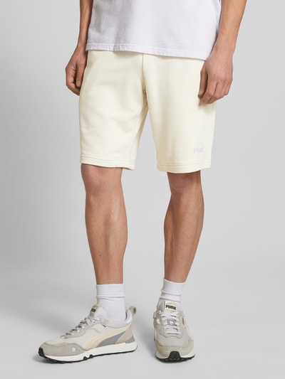 PUMA PERFORMANCE Regular fit sweatshorts met labelstitching Offwhite - 4