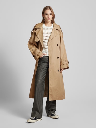 Gina Tricot Trenchcoat met strikceintuur Beige - 1