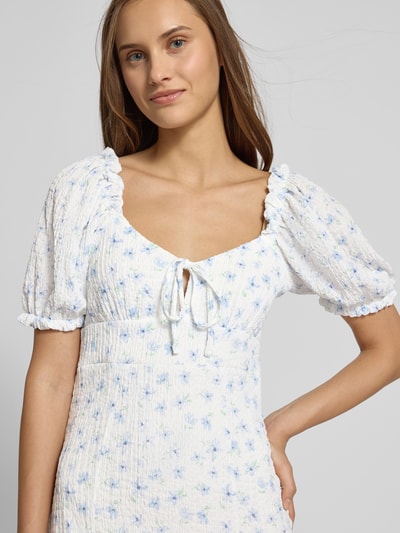 Gina Tricot Midi-jurk in kreuklook, model 'Ilma' Lichtblauw - 3