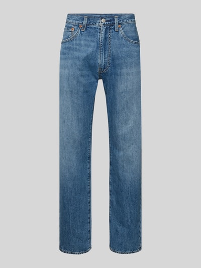 Levi's® Wide Leg Fit Jeans aus Baumwoll-Leinen-Mix Modell '555®' Blau 2