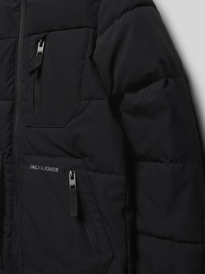 Jack & Jones Steppjacke mit Reißverschlusstaschen Modell 'OTTO' Black 2