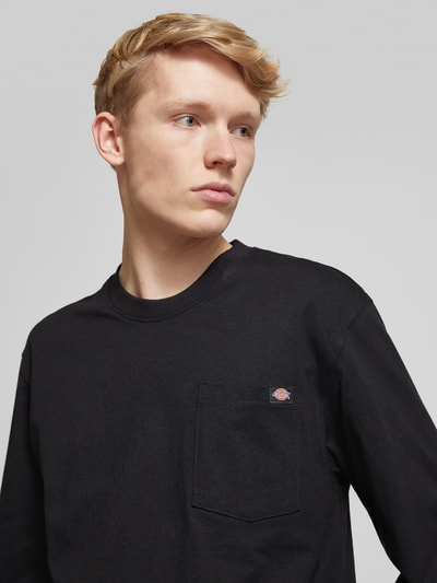 Dickies Shirt met lange mouwen en borstzak, model 'LURAY' Zwart - 3