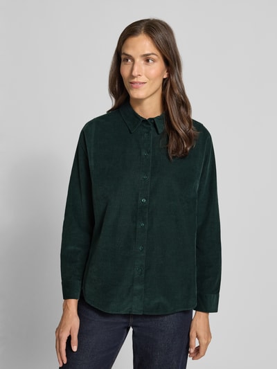 s.Oliver RED LABEL Regular Fit Hemdbluse aus reiner Baumwolle Dunkelgruen 3