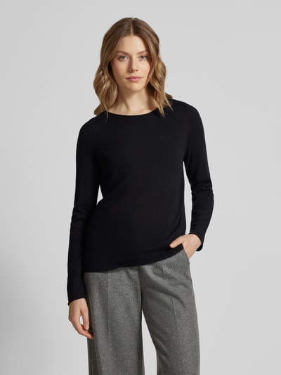 Marc O'Polo Regular Fit Strickpullover aus weichem Schurwoll-Mix mit Rollsaum Black 4