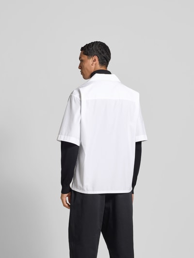 Marni Regular Fit Freizeithemd mit Logo-Print Weiss 5