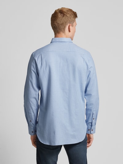 Christian Berg Men Regular fit vrijetijdsoverhemd met button-downkraag Metallic blauw - 5