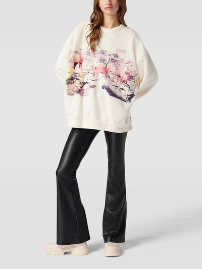 Levi's® Sweatshirt mit Label-Print Modell 'Prism' Lind 1