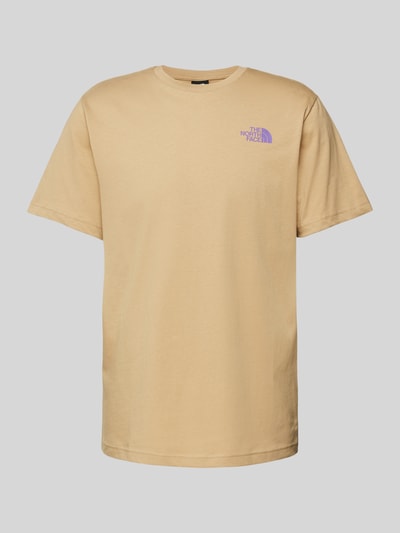 The North Face T-shirt z nadrukiem z logo model ‘REDBOX’ Khaki 2