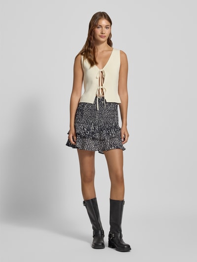 Noisy May Minirock im Stufen-Look Modell 'AIDA' Black 1