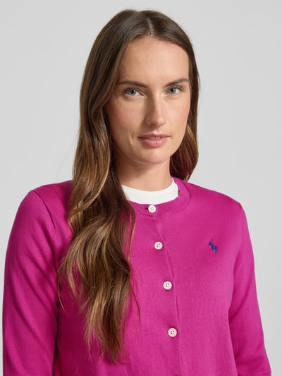Polo Ralph Lauren Strickjacke mit Logo-Stitching Pink 3