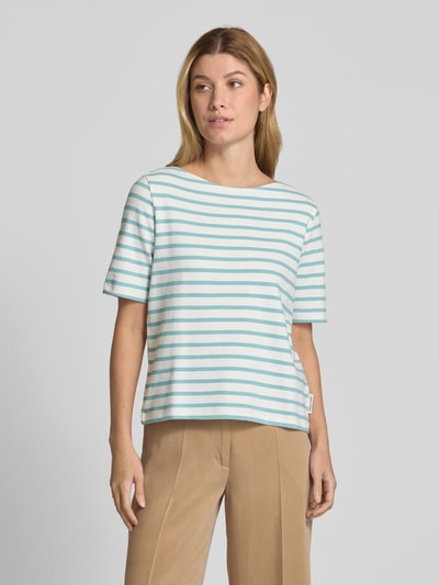 Marc O'Polo Regular fit T-shirt van puur katoen Petrol - 4