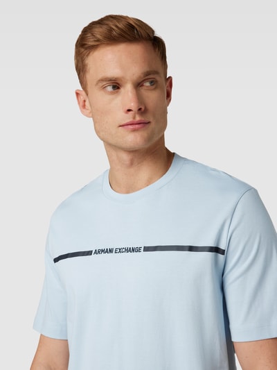 ARMANI EXCHANGE T-Shirt mit Rundhalsausschnitt Hellblau 3