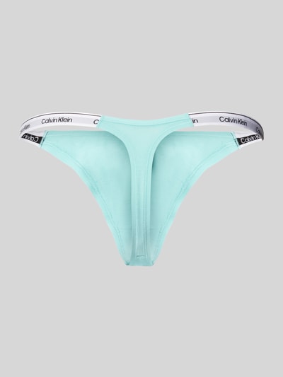 Calvin Klein Underwear String mit elastischem Logo-Bund Aqua 3