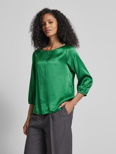 Marc Cain Zijden blouse met 3/4-mouwen Groen - 4