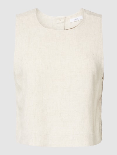 Jake*s Casual Korte top met ronde hals Beige - 2