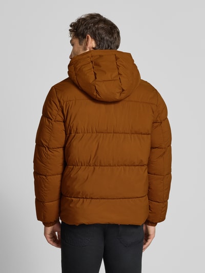 Tom Tailor Denim Gewatteerd regular fit jack met capuchon Camel - 5