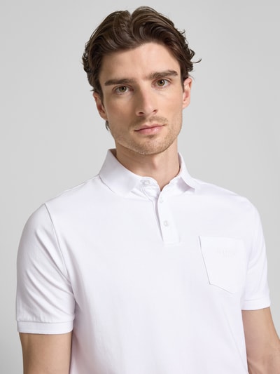 HECHTER PARIS Poloshirt met korte knoopsluiting Wit - 3