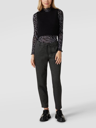 Christian Berg Woman Jogpants mit Allover-Muster Schwarz 1