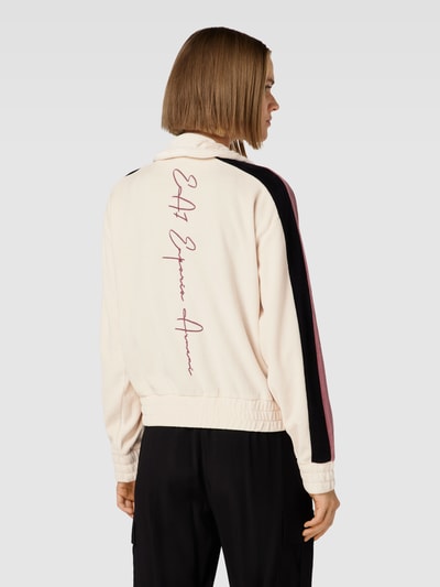 EA7 Emporio Armani Sweatjack met labeldetail, model 'TRAIN' Beige - 5