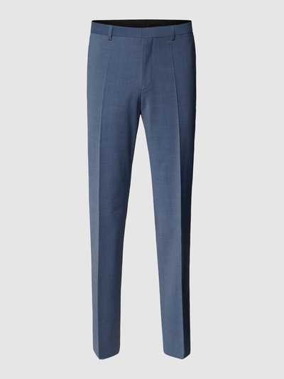 HUGO CLASSIFICATION Regular fit pantalon van scheerwolmix, model 'Simmons' Bleu - 2