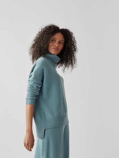 Lisa Yang Pullover mit Rollkragen Ozean Blau 6