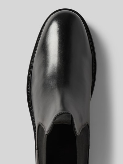 DIGEL Chelsea boots van leer met elastische inzetten, model 'Santosh' Zwart - 3