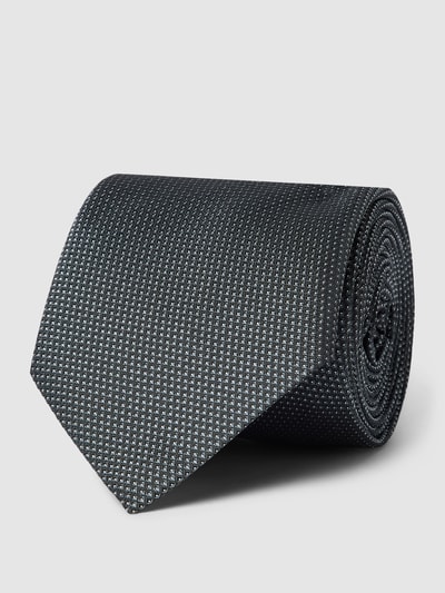 BOSS Slim Fit Stropdas met all-over motief Antraciet - 2