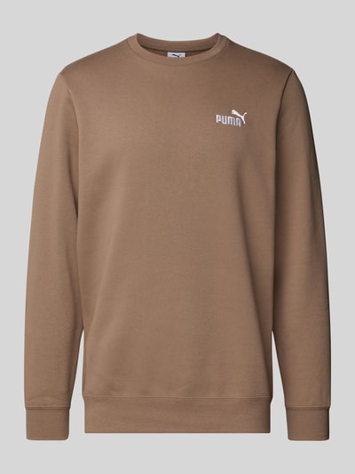 PUMA PERFORMANCE Sweatshirt mit Label-Stitching Taupe 1