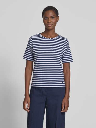 monari T-Shirt mit Brusttasche Marine 4