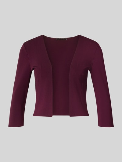 Productfoto, regular fit bolero uit viscosemix van Vera Mont in donker bordeaux, zachte structuur, eenvoudige vorm zonder sluiting.