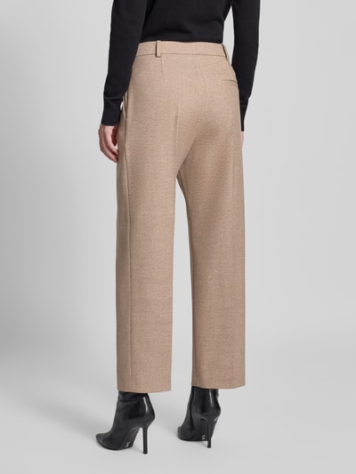 HUGO Relaxed fit stoffen broek met viscose, model 'ENORE' Zand - 5