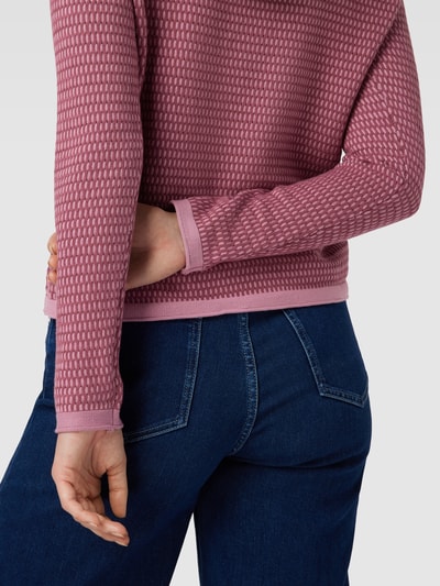 Tom Tailor Gebreide pullover met structuurmotief Rosé - 3