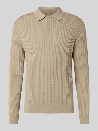 MCNEAL Gebreide pullover met polokraag Roodbruin gemêleerd - 2