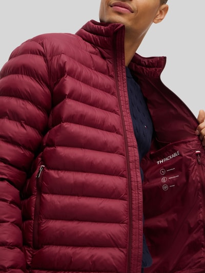 Tommy Hilfiger Regular fit gewatteerd jack met gestikt logo Bordeaux - 6