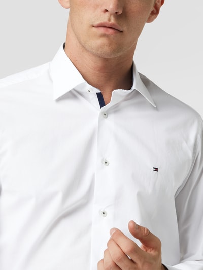 Tommy Hilfiger Zakelijk overhemd met logostitching Wit - 3