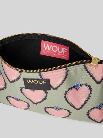 WOUF Make-uptasje met logopatch, model 'Glow' Rietgroen - 3