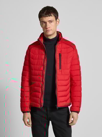 Tom Tailor Regular Fit Steppjacke mit Reißverschluss Rot 4