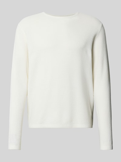 Jack & Jones Gebreide pullover met ronde hals, model 'GEORGE' Wit - 2