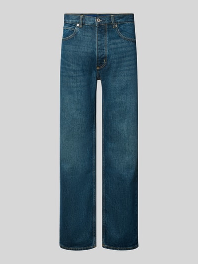 HUGO Blue Straight Fit Jeans aus Baumwoll-Mix Modell 'Jonah' Jeansblau 1
