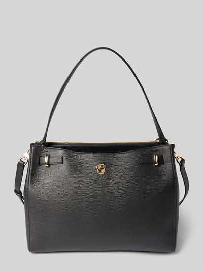 BOSS Tote Bag aus Rindsleder Modell 'B_ICON' Black 2