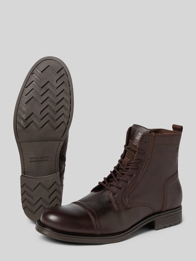 Jack & Jones Schnürschuhe mit Label-Print Dunkelbraun 4