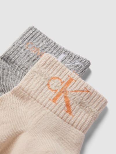 Calvin Klein Jeans Socken mit Label-Print im 2er-Pack Pflaume 2