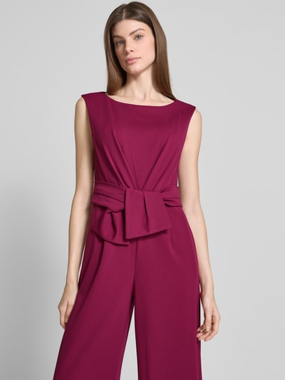 Vera Mont Jumpsuit mit Knotendetail Bordeaux 3