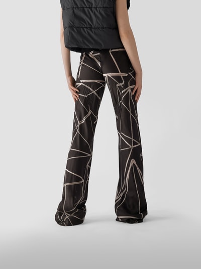 Rick Owens High Waist Hose mit Allover-Muster Black 5