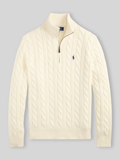 Polo Ralph Lauren Relaxed Fit Troyer aus reiner Baumwolle Offwhite 2